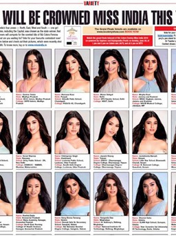 Thí sinh Hoa hậu Ấn Độ gây tranh cãi vì nhan sắc quá giống nhau