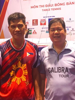 Bóng bàn Việt Nam dè chừng với 'sát thủ' 51 tuổi người Philippines tại SEA Games 31