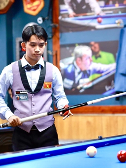Billiards: Tay cơ trẻ Chiêm Hồng Thái đánh bại cựu vô địch thế giới