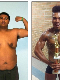 Chàng trai 160 kg giảm 80 kg thành vận động viên thể hình