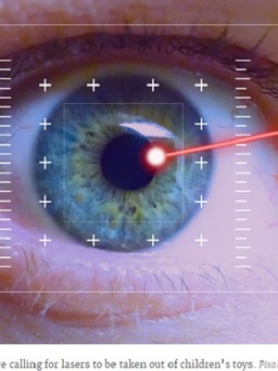 Tia laser trong đồ chơi trẻ em có thể gây hại cho mắt