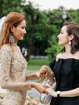 Trúc Diễm diện 'cây hàng hiệu' đến hỗ trợ Hoàng Thùy
