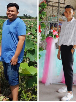 Chàng trai 1 tạ giảm gần 50 kg trong nửa năm