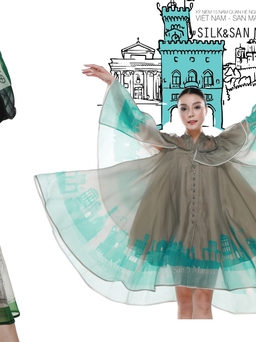 Biểu diễn thời trang tơ lụa Việt tại San Marino