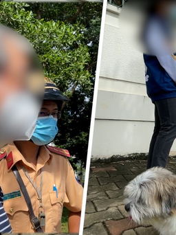 Người nước ngoài tập thể dục, dắt chó đi dạo ở Phú Mỹ Hưng bị CSGT thổi phạt