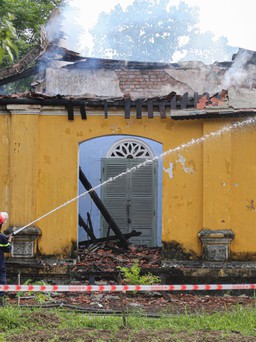 Thừa Thiên - Huế: Cháy lớn tại di tích Quốc Tử Giám triều Nguyễn