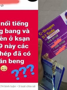 Xuất hiện vé xem siêu sao G-Dragon diễn tại khách sạn bình dân ở Cần Thơ