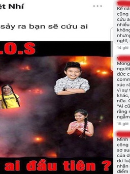 ‘Giọng hát Việt nhí’ xin lỗi vì đăng ảnh ghép ‘hỏa hoạn’ phản cảm