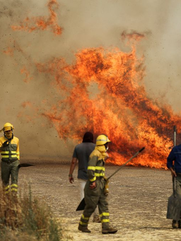 Nắng nóng kỷ lục làm chảy đường băng sân bay Anh, cháy rừng dữ dội khắp nam Âu