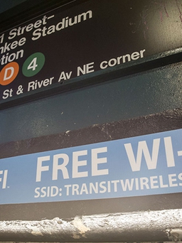 279 ga tàu điện ngầm tại New York phủ sóng Wi-Fi miễn phí