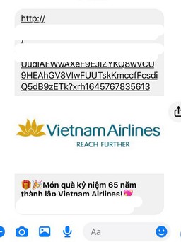 Lan truyền đường dẫn lừa đảo mạo danh Vietnam Airlines