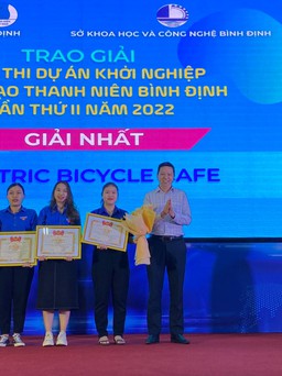 Nhóm sinh viên ĐH Quy Nhơn giành giải nhất cuộc thi khởi nghiệp