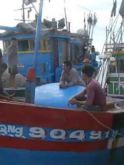 Phản đối tàu Trung Quốc đâm chìm tàu cá Quảng Ngãi trên vùng biển Hoàng Sa