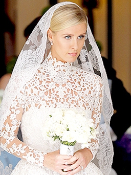 Nicky Hilton diện váy cưới hơn 1,5 tỉ đồng