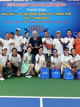 Sôi nổi giải quần vợt ngày Nhà giáo Việt Nam của Liên đoàn quần vợt TP.HCM