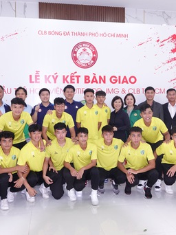 CLB TP.HCM nhận 17 cầu thủ đội đương kim vô địch U.21 Học viện Nutifood