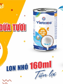 Vietcoco ra mắt Nước Cốt Dừa Tươi lon nhỏ 160ml dành cho người nội trợ Việt