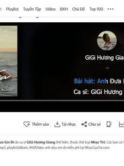 Debut của Gigi Hương Giang phát hành độc quyền trên NhacCuaTui