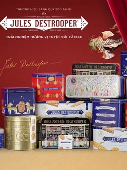 Quà Tết cao cấp: Bánh quy Jules Destrooper, chứng nhận Hoàng gia Bỉ!