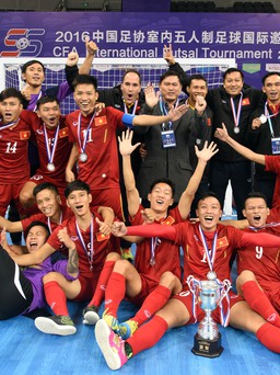 Bị Trung Quốc cầm hòa, tuyển futsal Việt Nam xếp nhì giải tứ hùng