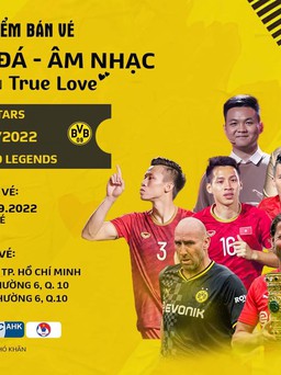 Nhiều ngôi sao Việt Nam gặp đội huyền thoại Dortmund gây quỹ cho trẻ em hậu Covid-19