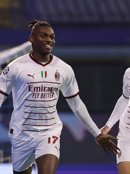 Leao tỏa sáng, AC Milan thắng đậm để hồi sinh tại Champions League