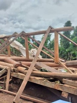Đắk Lắk: Nhà sàn gỗ đang thi công đổ sập khiến chủ thầu tử vong