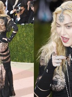 Madonna chỉ trích lại người phản đối cô 'phơi mông, ngực' tại Met Gala