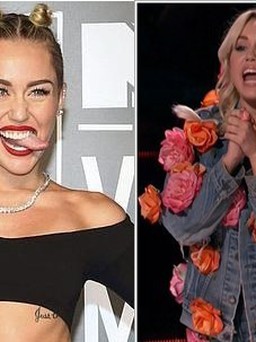 Miley Cyrus kín đáo bất ngờ trên ghế giám khảo 'The Voice'