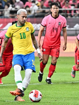 Neymar tiến sát kỷ lục của Pele với cú đúp giúp Brazil đè bẹp Hàn Quốc