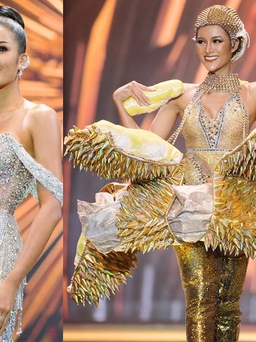 Mặc nguyên 'trái sầu riêng', người đẹp Thái giành giải Trang phục dân tộc đẹp nhất