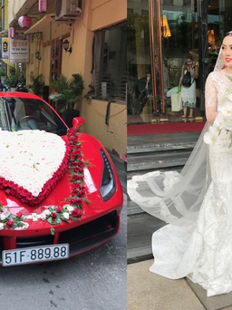 Ca sĩ Lâm Vũ rước dâu bằng siêu xe Ferrari 15 tỉ đồng