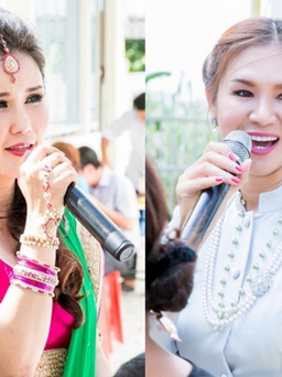 Hoa hậu Quý bà Thái Lan, Malaysia đội nắng hát phục vụ bà con Trà Vinh