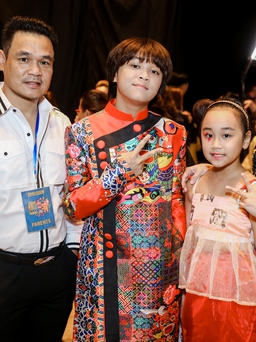Thiên Khôi khoe em gái người mẫu nhí ở 'Asian Kids Fashion Week'