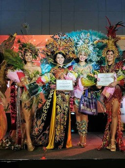 Thúy Vi vào Top 3 trang phục dân tộc tại 'Miss Asia Pacific International 2018'