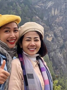 Mai Phương leo núi lên tu viện ở Bhutan