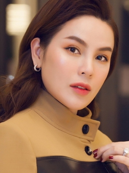 Hoa hậu Phương Lê diện trang phục 10.000 USD đi sự kiện cùng chồng