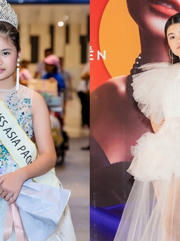 Hoa hậu nhí Trang Anh 'lột xác' ngoạn mục, cao 1,72m ở tuổi 13