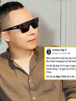 Vũ Khắc Tiệp gây 'bão' vì tiên đoán Ngọc Trinh giành quán quân Instagram với Sơn Tùng