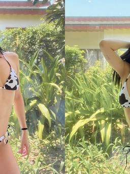 Ca sĩ Bích Phương diện bikini khoe dáng nóng bỏng ở tuổi 33
