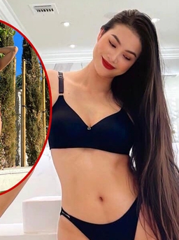 Hoa hậu Phạm Hương diện bikini khoe dáng nóng bỏng