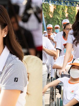 Hoa hậu Dương Yến Nhung san sẻ yêu thương với nạn nhân chất độc da cam