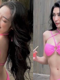 Vẻ nóng bỏng của Khổng Tú Quỳnh khi diện bikini