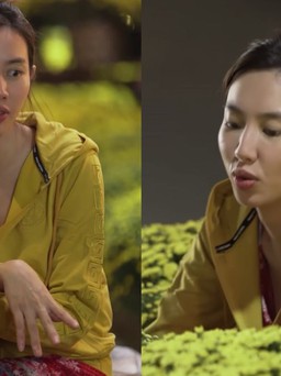 Hoa hậu Thùy Tiên mặc đồ bộ bán hoa tết khiến dân mạng thích thú