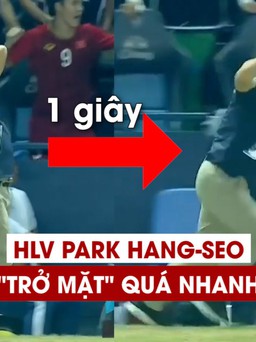 Anh Đức đánh đầu làm HLV Park Hang-seo 'trở mặt' chỉ trong 1 giây