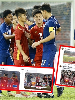 Fan U.23 Việt Nam và Thái Lan 'khẩu chiến' dữ dội trước trận chung kết