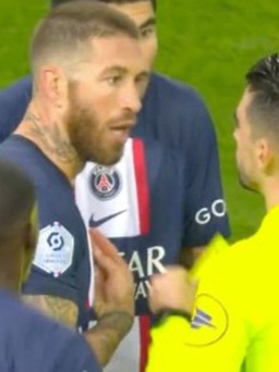 PSG gây thất vọng khi Ramos lãnh 2 thẻ vàng trong 30 giây, Messi vắng mặt