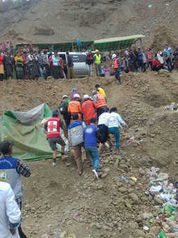 Myanmar nỗ lực tìm kiếm nạn nhân lở đất
