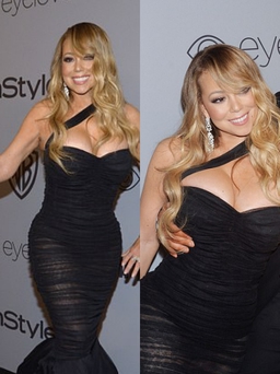Mariah Carey quấn quýt vũ công trẻ tại tiệc hậu Quả cầu vàng