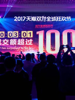 Alibaba bán 18 tỉ USD hàng hóa chỉ trong 13 giờ
